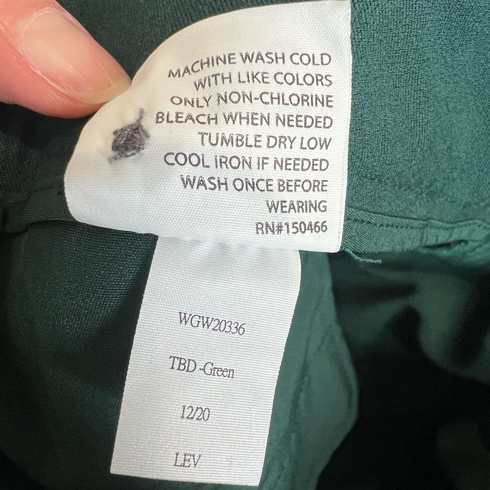 41 Hawthorn Becca Green Adjustable Hem Pant, 14 - Picture 8 of 9